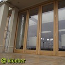 Oak bifold doors - Kustomfold